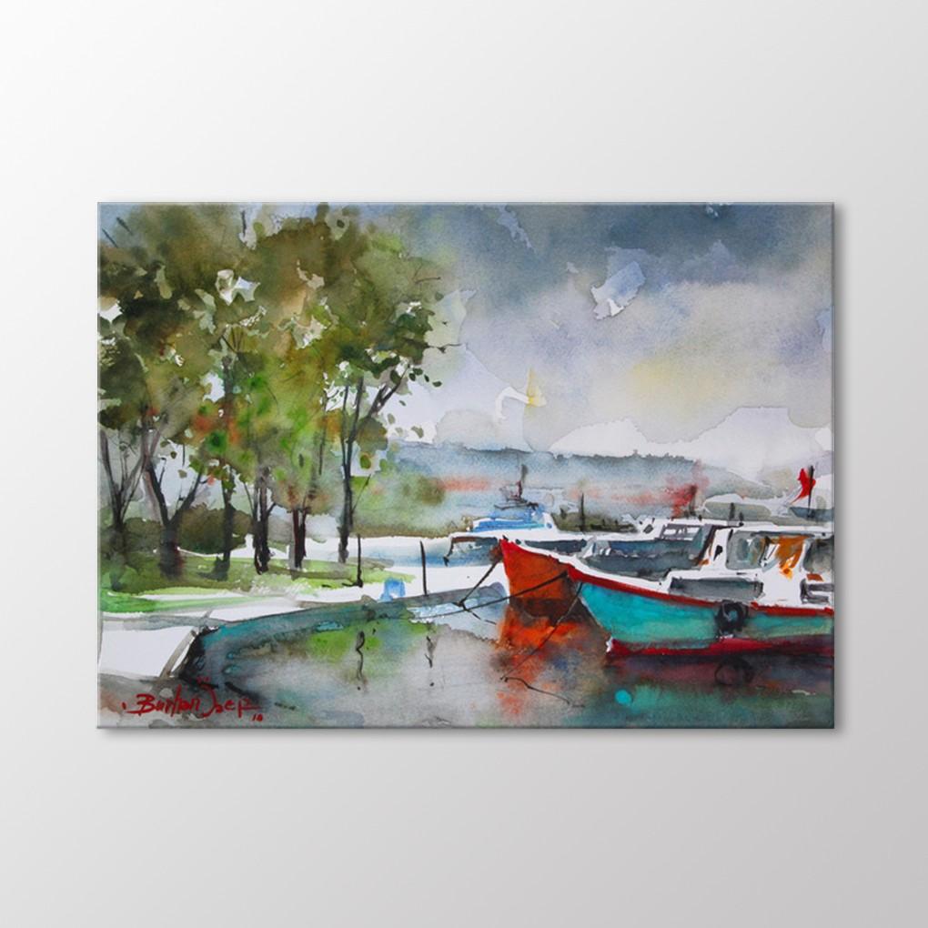 

Акварельная Живопись Лодки