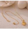 Heart Tassel Pendant Necklace: European & American Design, Titanium Steel Jewelry for Women