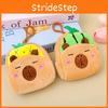 Plush Capybara Fruit Coin Purse Headphone Data Cable Storage Bag Pendant Gift