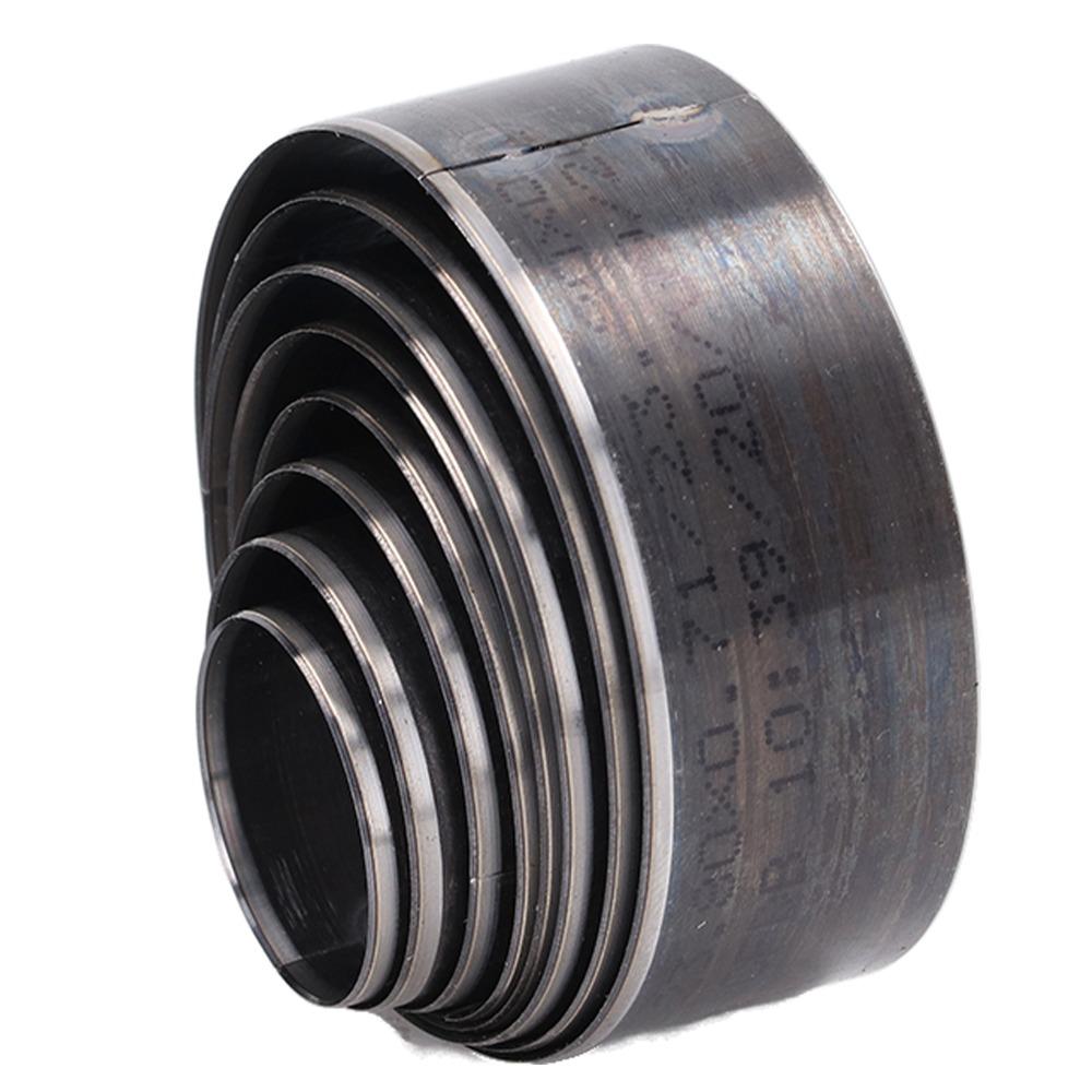 8-teiliges Set Lederschneidstanzen (25 mm bis 60 mm Durchmesser), aus Kohlenstoffstahl, verformungsbeständig, rund und hohl.