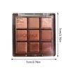 Herorange 9 Farben Glitzer Lidschatten Palette Schokoladenbraun Schimmernd Matt Lidschatten Palette Wasserdicht Koreanische Make-up Kosmetik