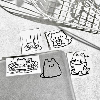 2/3/4pcs New 3D Metal Sticker Waterproof Paster Kittens Totoro Design for Phone Laptop Tablet Earphone Decoration Creative Art