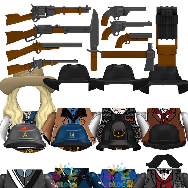 Kinderspielzeug Amerikanischer Cowboy Bausteine 4 Seiten Bedruckt Komplette Mini Actionfiguren Spielzeug Für Kinder Geburtstage Geschenke
