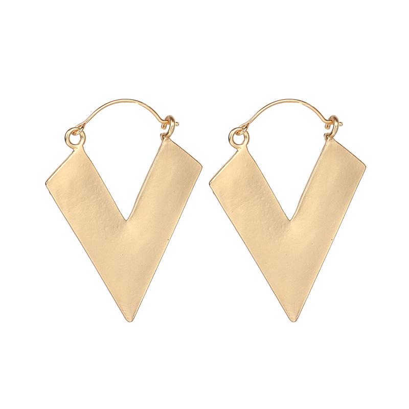 Горячая распродажа, простые и красивые треугольные асимметричные графические серьги, простые и универсальные красивые серьги, прямые продажи от производителя