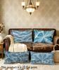 Blue Ocean Wave Pattern Pillowcase Suitable For Sofa Bedroom Car Pillow Cover Cushion Rectangular Back Cushion