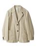 Mira Owen Corduroy Patch Pocket Jacket IVR 1 Women's Single-Breasted (09WFJ254197)