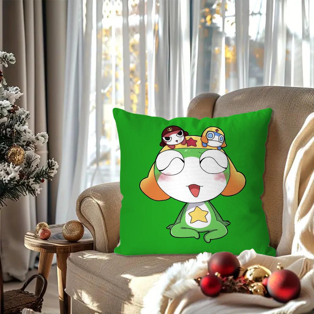 Manga Frog Keroro Gunso Pillow Bedroom Sofa Leisure Comfort Cushion Car Living Room Home Decoration 40X40