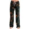 Damen Casual Hose mit Weihnachtsdruck ohne Taschen für Feiertags-Lounging und den Alltag