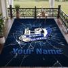 Custom Text Printed Rug hertha bsc Non Slip Floor Carpet For Home Room Decor