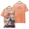Roselia Anime Tee 2025 New BanG Dream Girl Band All Role Playing 3D Print T-shirt Summer Men Women Harajuku Short Sleeve Y2k Top