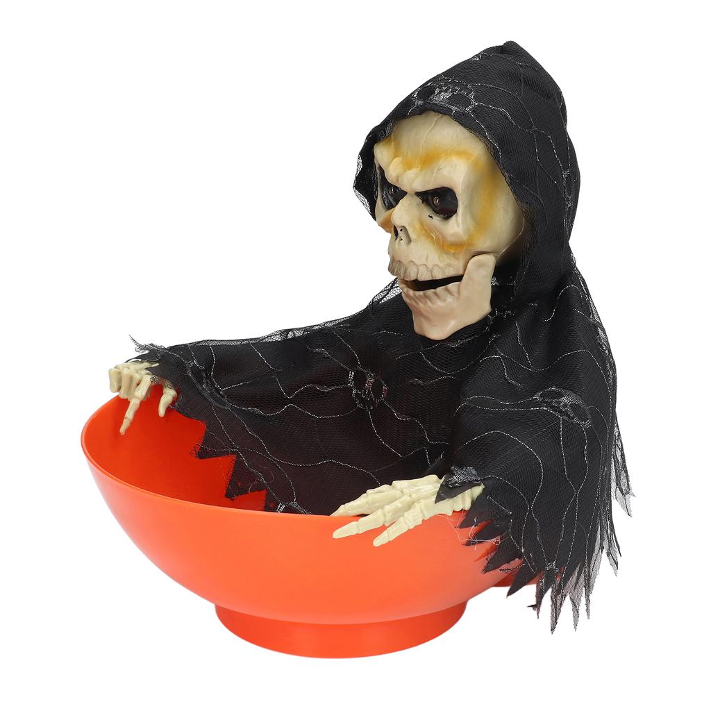 Electric Plate Skeleton Ghost Glowing Ghost Called Skull Fruit Plate Festival Decorations