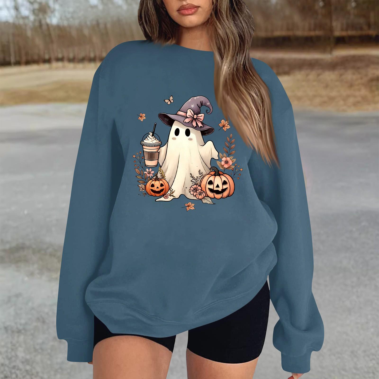 

Жіночі топи осінь-зима Жіноча толстовка з довгими рукавами Повсякденна толстовка з круглим вирізом вільного крою, флісові топи XXL