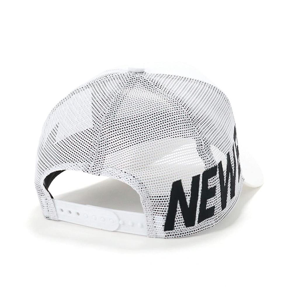 [New Era] New Era Mesh Cap 9FORTY A-Frame Trucker 14666211 NER32C6449 WhiteBlack Essential ONSPOTZ Exclusive Men's Women's Hat 940 SpringSummer