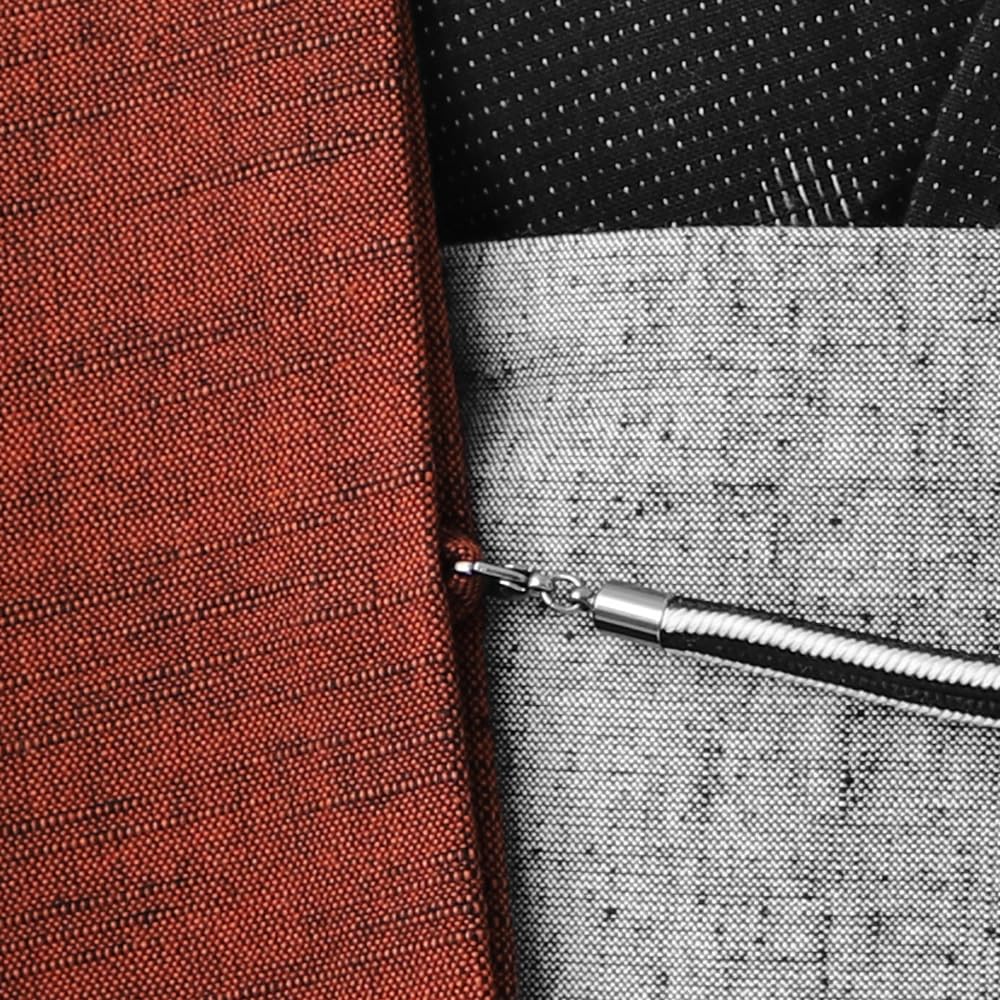 Kurume Ori Haori Wyprodukowano w Japonii Stylowe Urocze Kimono Można Prać M Ceglaste [ROCCA] Damskie