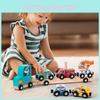 Wooden Animal Pattern Magnetic Car Building Block Children Puzzle Toy Set For Early Education And Cognitive Development