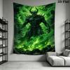 Dark Reaper Tapestry Gothic Grim Reaper Wall Hanging Tapestry Wallmounted Fashion Print Work Of Art Background Wall Hanging Cloth
