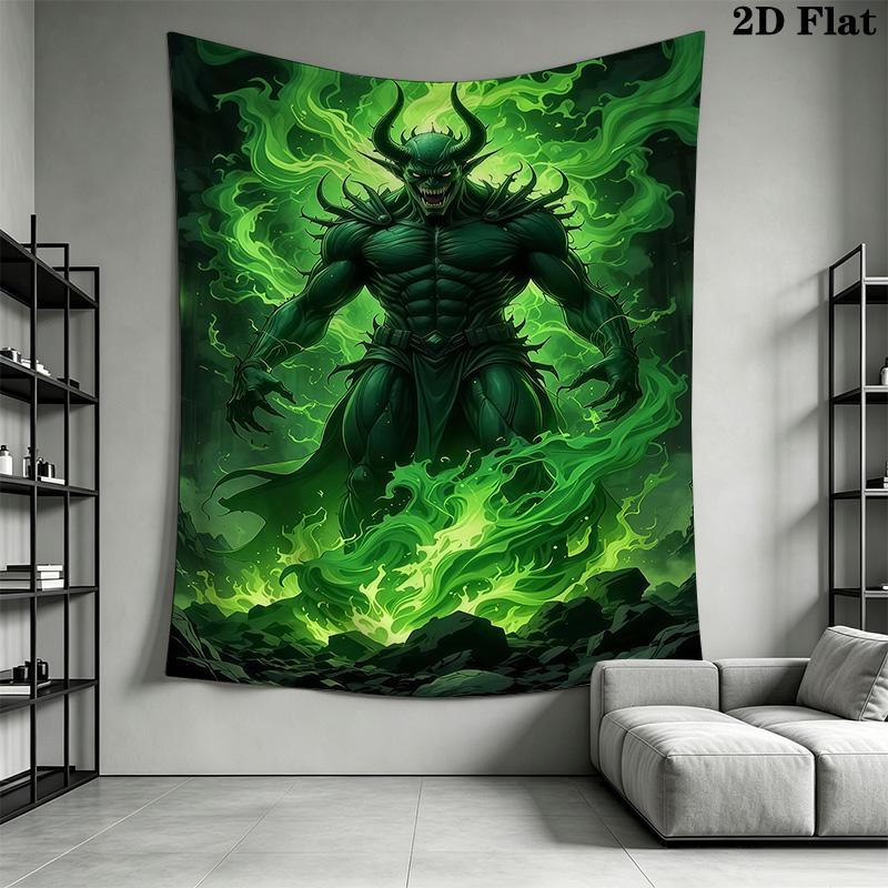 Dark Reaper Tapestry Gothic Grim Reaper Wall Hanging Tapestry Wallmounted Fashion Print Work Of Art Background Wall Hanging Cloth