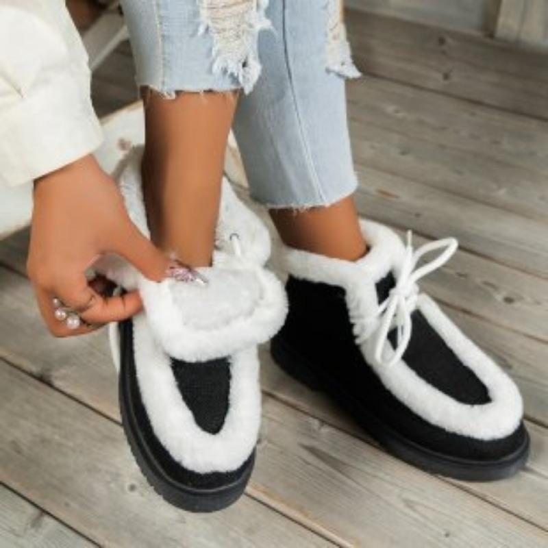 

Новые женские флисовые утепленные осенне-зимние теплые хлопковые туфли большого размера с необработанным краем, женские хлопковые туфли, теплые 43 чёрный