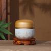 Mini Exquisite Prints Tea Tin Double Cover Tea Storage Container Portable Chinese Style Tea Can Universal Home Kandy Spices Can