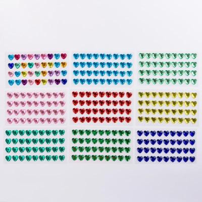 12MM36 Acrylic Love Drill Stick Korean Girl Heart the Same Model Mobile Phone Case Ledger Sticker