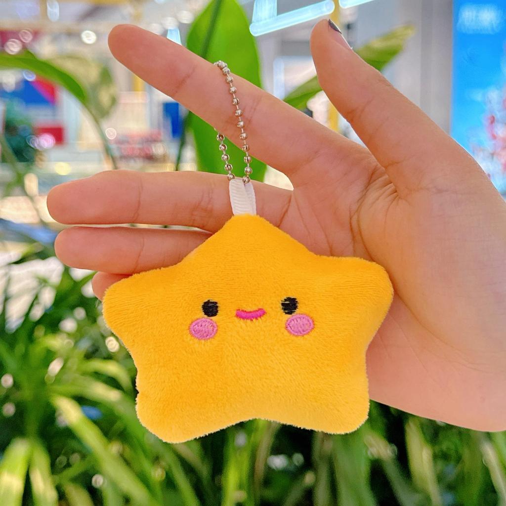 Breloc Creativ de Pluș Stea Strâmbă Pandantiv Rucsac Păpușă Jucărie Animal de Pluș