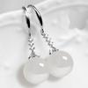 New Green Crystal Fashion Design Women's High End Temperament Earrings Simple Design Trend Personalized Jewelry