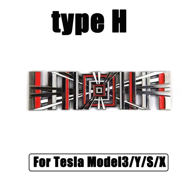 Distintivo Emblema Decalcomania Adesivo Metallo 3D Lettera Coda per Tesla Model 3/Y/S/X Plaid Bagagliaio Portellone Parafango Accessorio Auto Decalcomania Carrozzeria