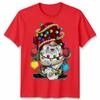Christmas Gnome with String Lights T Shirt Funny Unisex Funny Holiday Tee #MC37