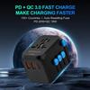 Universal Travel Adapter with Pd20w, 2 Usb, 1 Usb C and 1 Ac Socket - Maomaocon