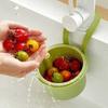 ABS Material Hanging Sink Basket with Press Type Drain Design for Kitchen Food Waste Filtration and Water Drainage Easy To Hang