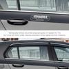 4 PCS Do Not Slam The Door Sticker, 5.9x2 Inch Close Door Gently Sign Waterproof Vinyl Warning Decal, UV Resistant Window Notice Sticker for Taxi