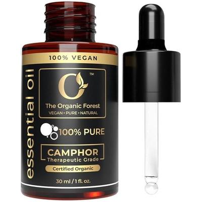 100% Plant Based Camphor Oil for Bath – Pure & Organic Kapoor Oil for Skin Care, Pain Relief, Massage & Aromatherapy – Best for Soothing