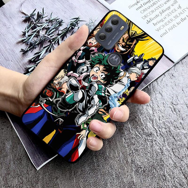 My Hero Academia Phone Case for Motorola Moto E32 E20 E40 G22 G52 G20 G30 G100 G60 G50 G10 GPure GStylus G9 One Action Macro
