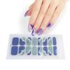 Full Nail Wraps Nail Polish Stickers Stick On Nail Polish Strips Glitter Cow Pattern Self Adhesive Nail Stickers