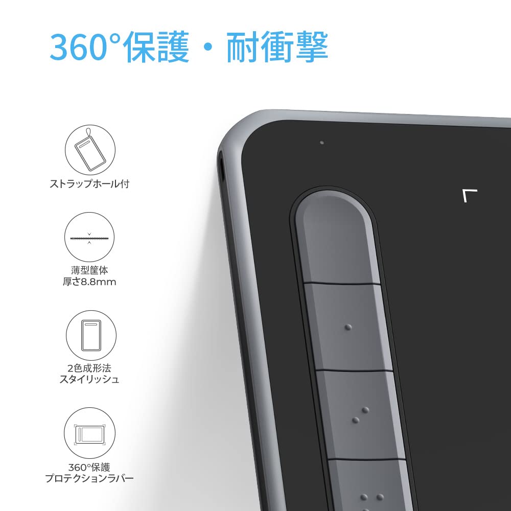 XPPen Pen Tab Deco LW Wireless Bluetooth Compatible Board Tab Pen Tablet 10x6 Inch Pen with X3 Chip Tilt Detection 4 Colors to Choose from Design