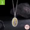 S925 Sterling Silver Virgin Mary Pendant Jewelry Accessories Cross-Border Fashion Mother Diy Beads