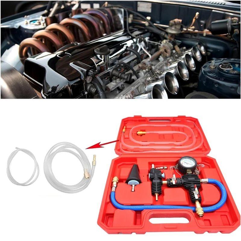 Car Radiator Coolant Refill Tool Kit With Adapter And Vacuum Purge Functionality For Efficient Coolant System Operation