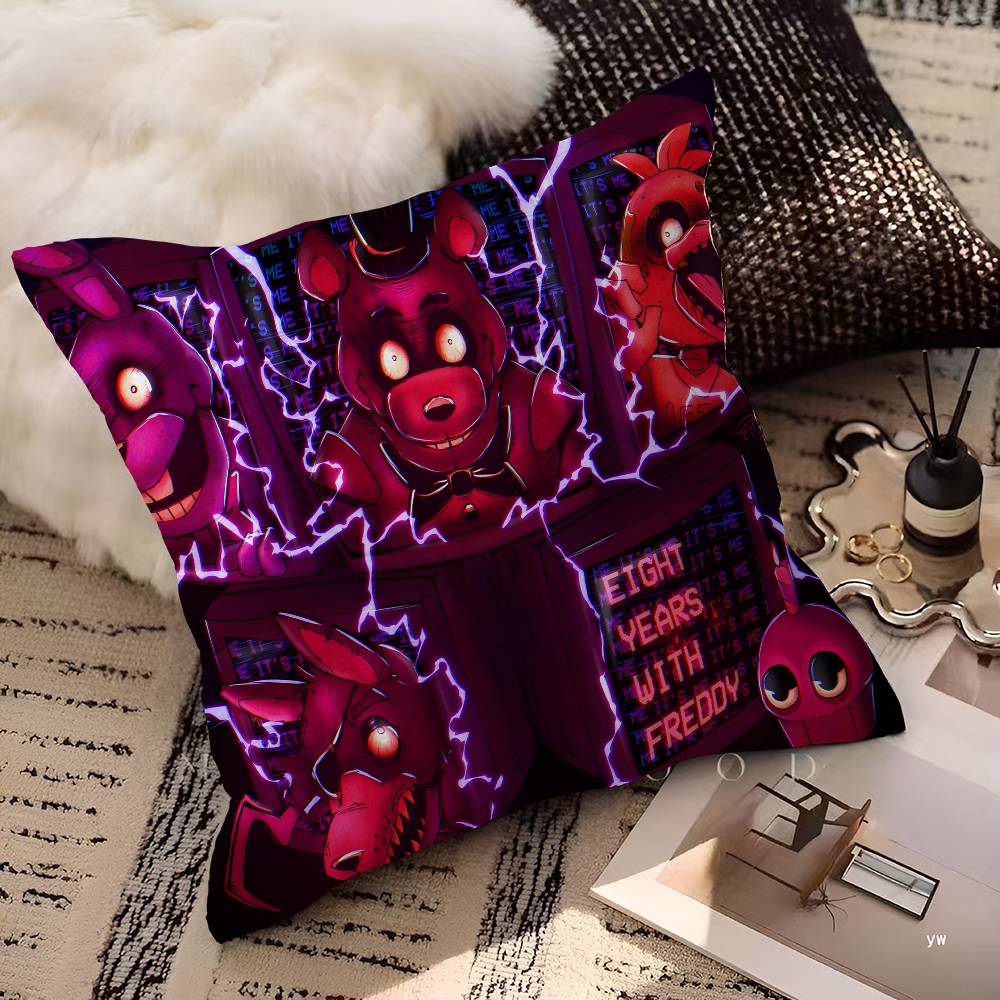 FNAF Bear Cool Large Gaming Cushion Cover Polyester Sofa Cushions Decorative Throw Pillows Home Decoration Pillowcover