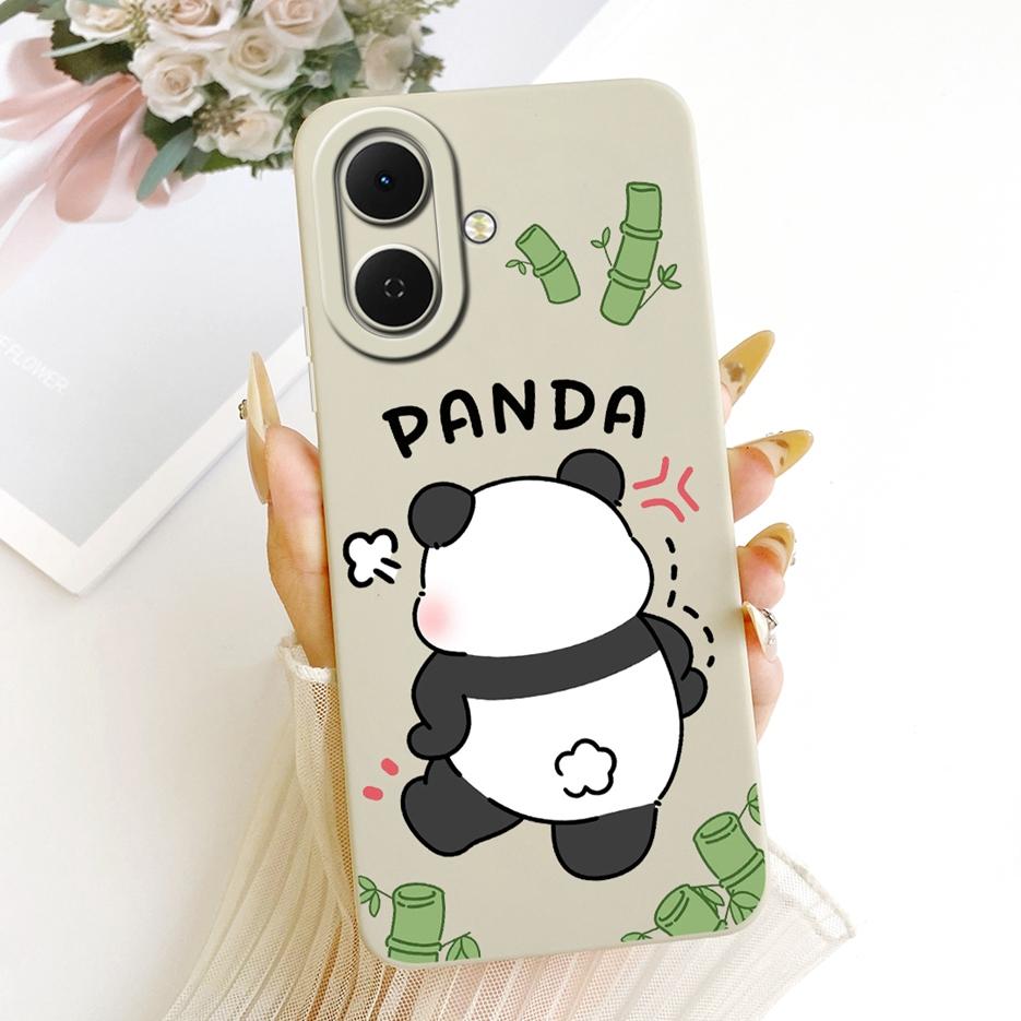Für Tecno Spark Go 2 Hülle KM4 Niedlicher Hund Panda Cartoon Hülle Weiches TPU Mattes Handyhülle Für Tecno Pop 10 Pop10 Spark Go 2 Go2 Schale