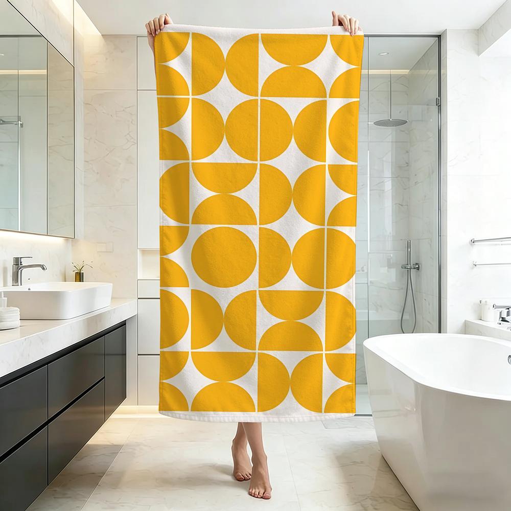 Minimal B-Bauhaus geometricS Towel Five-Star Hotel Quality Eco-Friendly Ultra Soft Thick Towels & Beach Towels