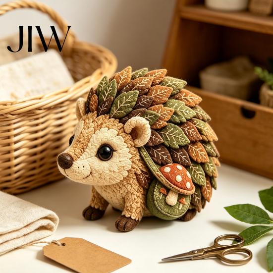 Sada pro začátečníky, Sada na patchwork s lesními zvířátky, Lesní DIY šicí sada, Ručně vyrábění přátelé, pro dospělé a teenagery
