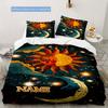 Sun And Moon In The Sky Duvet Cover Soft Bedding Set For Bedroomdorm Personalized Name Threepiece Set 1 Duvet Cover And 2 Pillowcases Perfect Gift For