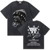 Washed Rapper Chris Brown Breezy Bowl XX World Tour Tshirts Men Women Hip Hop Retro Tshirt Mens Fashion Trend Streetwear