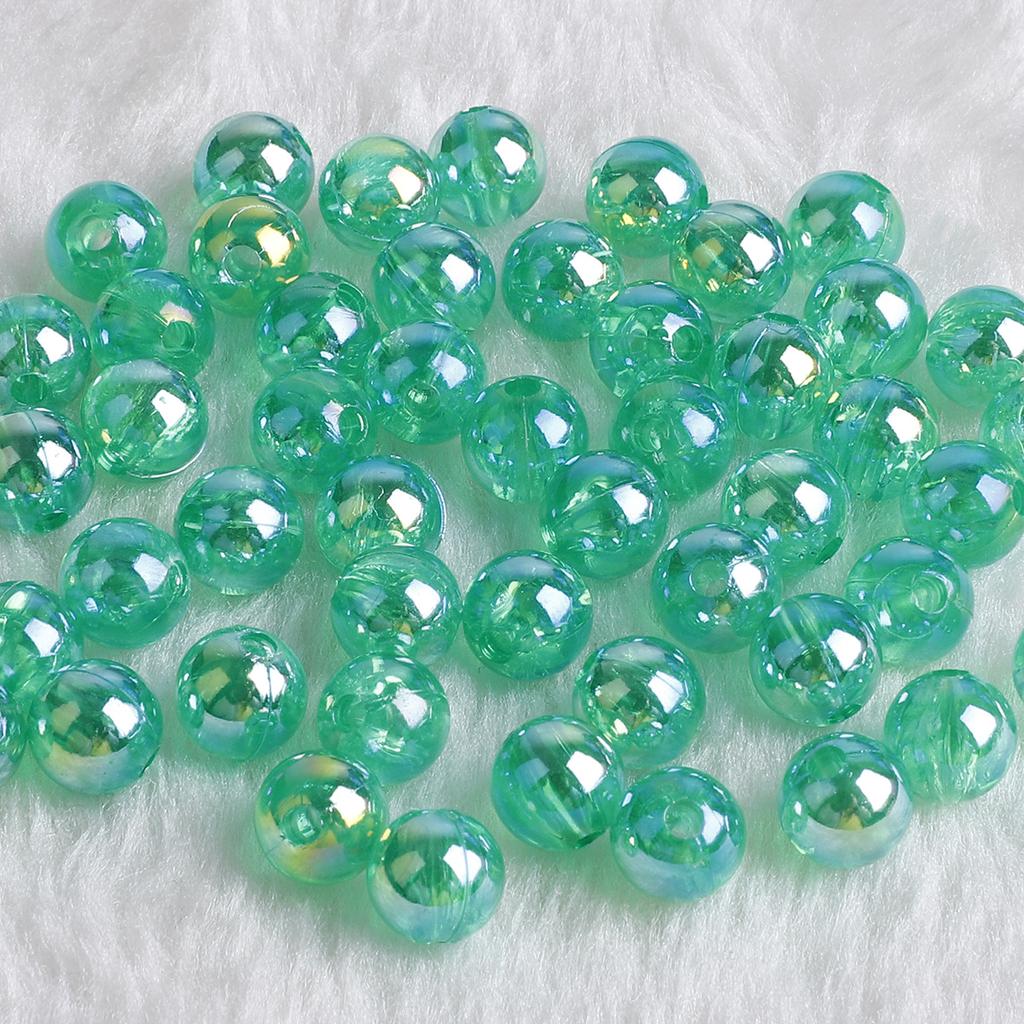 500g DIY Fashion Jewelry Accessory 6MM-12MM Acrylic Beads Round Shape 23 Colors Bracelet Department Spac