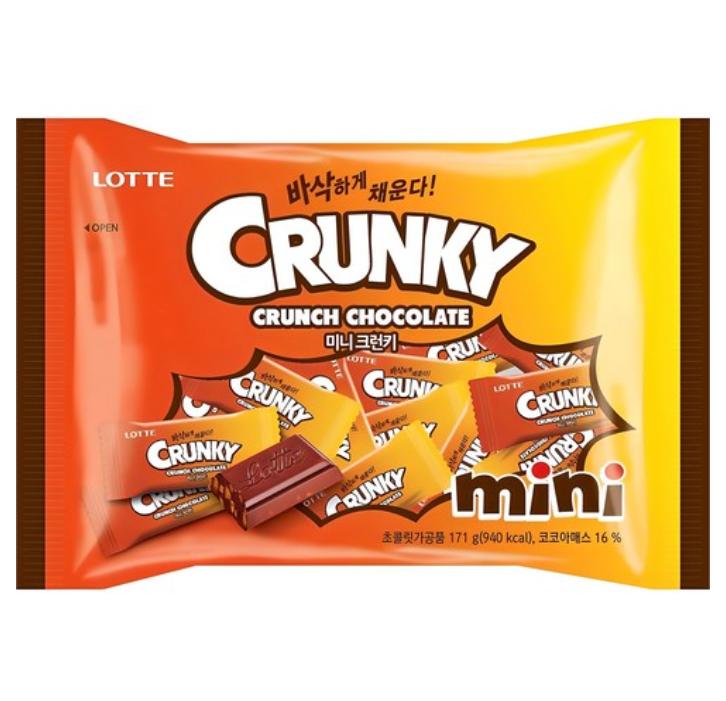Lotte Wellfood Mini Crunchy Chocolate Snack 171g