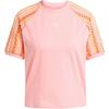 Tricou cu mânecă scurtă și gât rotund cu logo Originals pentru femei, roz KC0769