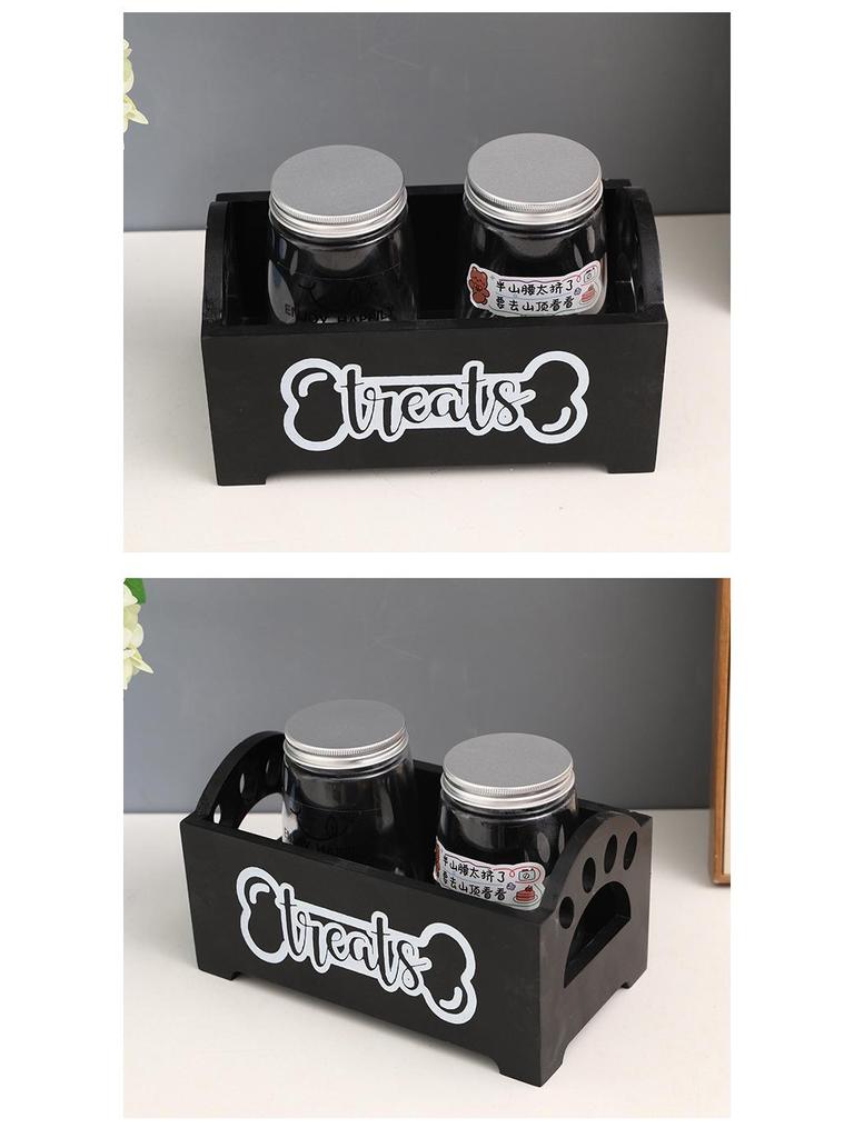 Wooden Pet Food & Toy Storage Box