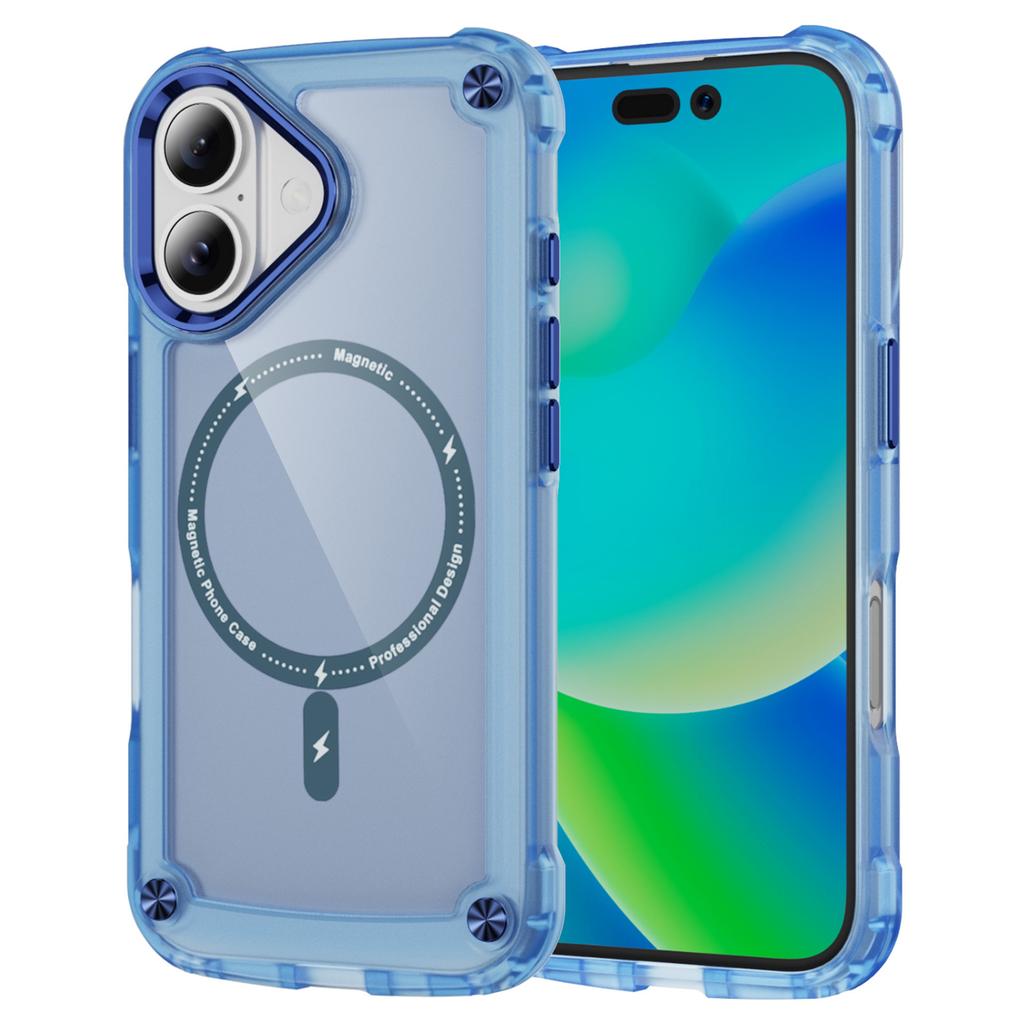 For iPhone 17 Case Skin Touch TPU+PC Phone Cover Compatible with MagSafe