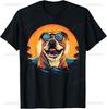 English Bulldog with Sunglasses Graphic TShirt Classic Funny Streetwear Fashion Tops Men Women Summer Sunshine Cotton Tee