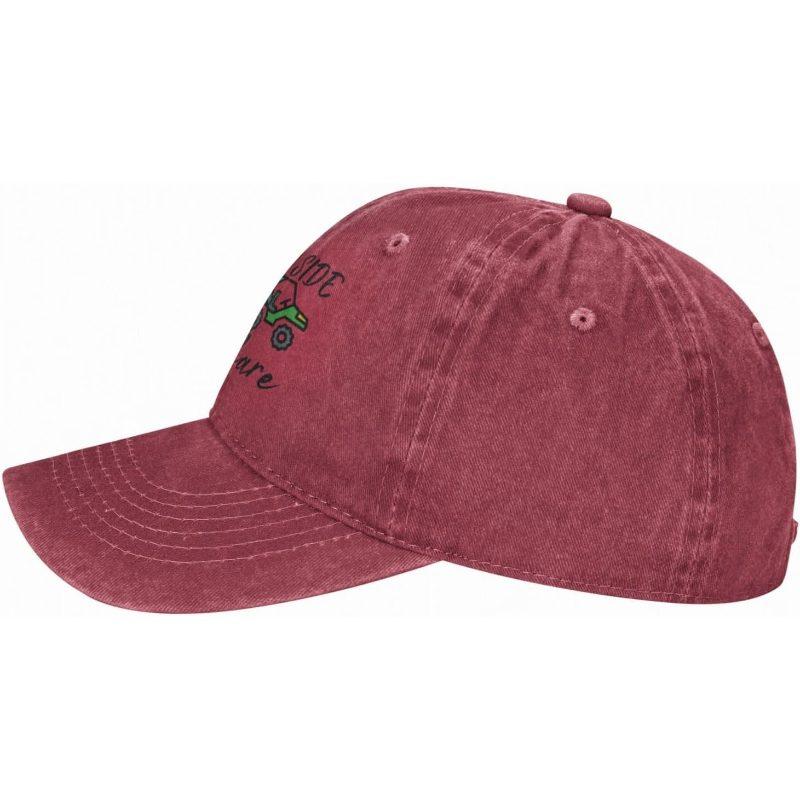 Side By Side Hair Don't Care Baseball Cap Distressed Washed Cotton Casual Adjustable Hat Unisex